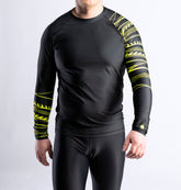 Rashguard in Black/ Neon Lemon